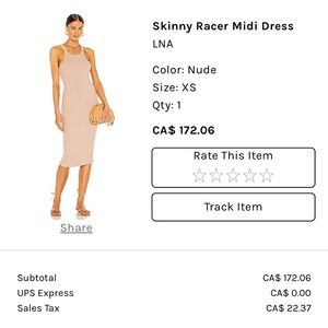 LNA Racerback Midi Dress